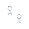 Best Charms i hvitt gull med hvit kvarts Ørepynt