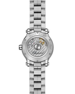 Outlet Happy Sport automatic stål med diamanter 33 mm Til Henne