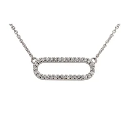 Clearance Collier med diamantanheng 0,16 ct Halssmykker