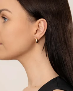 Discount Creoler i gult gull 6,5 mm Ørepynt