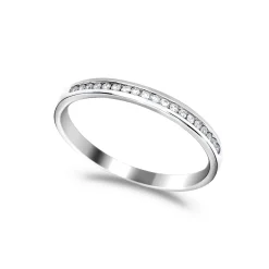 Outlet Diamant rekkering hvitt gull 0,09 ct Ringer