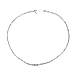 Online Diamant tenniskjede i hvitt gull 2,00 ct Halssmykker
