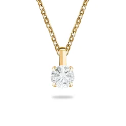 Sale Diamantanheng 0,25 ct gult gull Elegance Forever Halssmykker