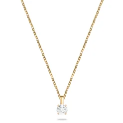 Sale Diamantanheng 0,25 ct gult gull Elegance Forever Halssmykker