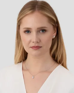 Discount Diamantanheng brillianter og baguetteslip 0,15 ct Halssmykker