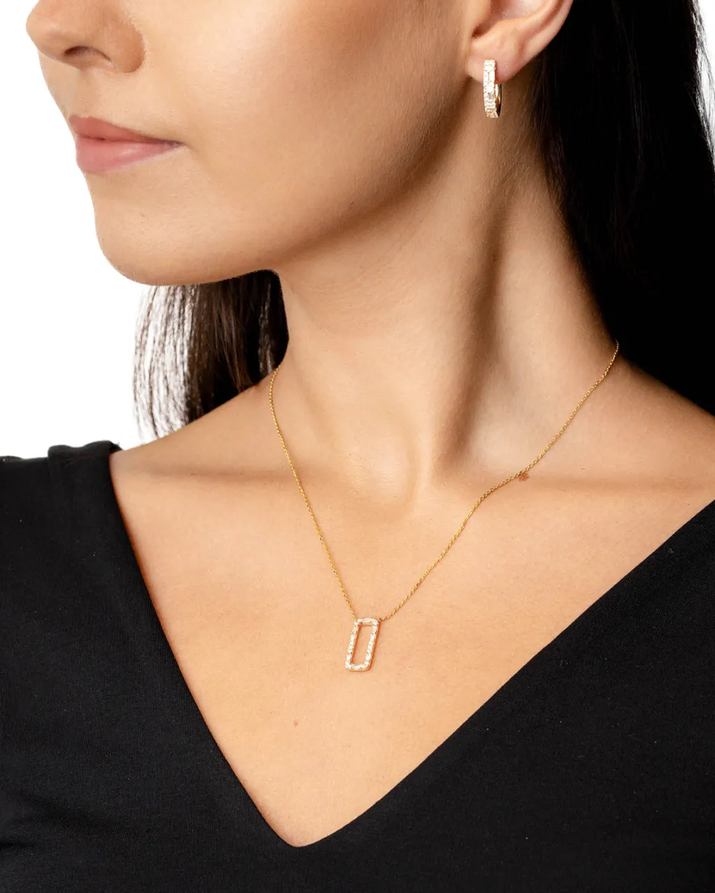 Outlet Diamantanheng med kjede 0,40 ct Halssmykker