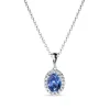 Discount Diamantanheng med tanzanitt 0,12 ct Halssmykker