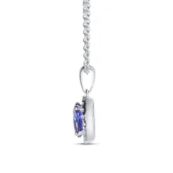 Discount Diamantanheng med tanzanitt 0,12 ct Halssmykker