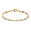 Outlet Diamantarmbånd i gult gull 3,71 ct Armbånd