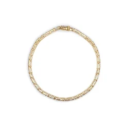 Outlet Diamantarmbånd i gult gull 3,71 ct Armbånd