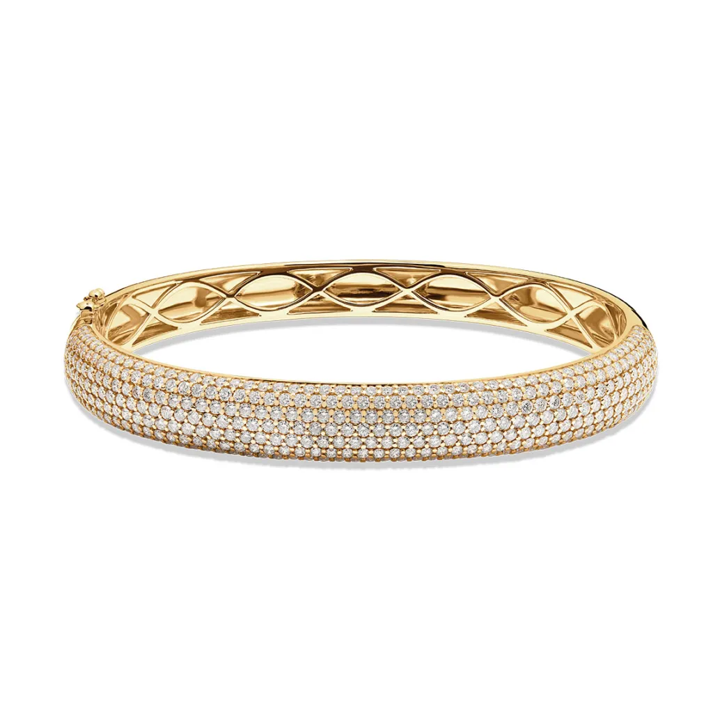 Outlet Diamantarmring i gult gull 4,80 ct Armbånd