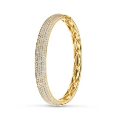 Outlet Diamantarmring i gult gull 4,80 ct Armbånd