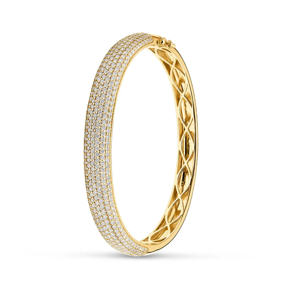 Outlet Diamantarmring i gult gull 4,80 ct Armbånd