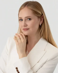 Best Diamantcreoler i gult gull 0,92 ct Ørepynt