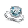 Best Diamanter og blå topas antique ring Ringer