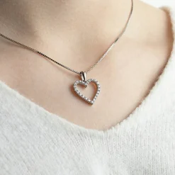 Outlet Diamanthjerte 0,50 carat Halssmykker