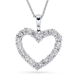 Sale Diamanthjerte 1,93ct W/SI Halssmykker