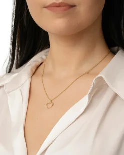 Online Diamanthjerte gult gull 0,07 ct Halssmykker