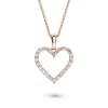 Hot Diamanthjerte i gult gull 0,50 ct Halssmykker
