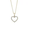 Hot Diamanthjerte i gult gull 0,15 ct Halssmykker