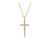 Outlet Diamantkors 0,13 ct gult gull Halssmykker