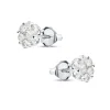 Outlet Diamantøredobber rosetter 0,80ct Ørepynt