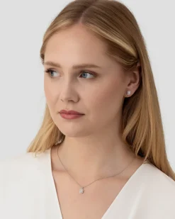 Clearance Diamantørepynt 0,18 ct brillianter og baguetteslip Ørepynt