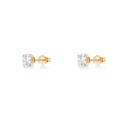 Hot Diamantørepynt 0,50 ct gult gull Elegance Forever Ørepynt