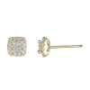 Discount Diamantørepynt princess cut i gult gull 0,50 ct Ørepynt