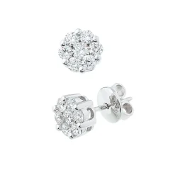 New Diamantørepynt rosett 0,65 ct Ørepynt