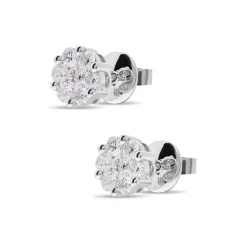 New Diamantørepynt rosett 0,65 ct Ørepynt