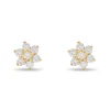 Hot Diamantørepynt rosett gult gull 0,33 ct Ørepynt