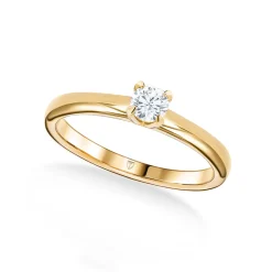 Best Diamantring 0,25 ct Elegance Forever gult gull Ringer