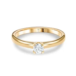Best Diamantring 0,25 ct Elegance Forever gult gull Ringer