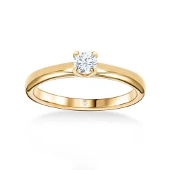 Best Diamantring 0,25 ct Elegance Forever gult gull Ringer