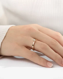 Sale Diamantring 0,25 ct hvitt gull Elegance Forever Ringer