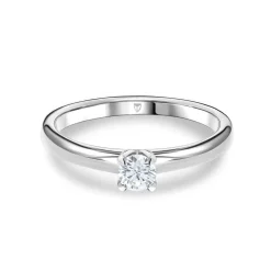 Sale Diamantring 0,25 ct hvitt gull Elegance Forever Ringer