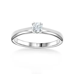 Sale Diamantring 0,25 ct hvitt gull Elegance Forever Ringer