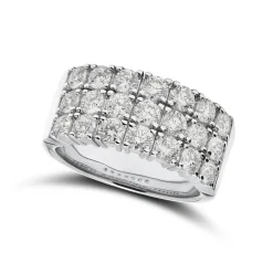 Clearance Diamantring 2,0 ct trippel alliansering Ringer