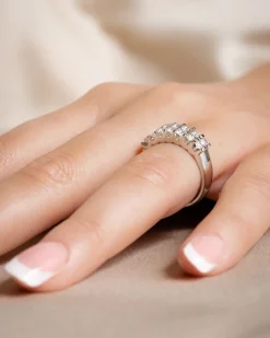 Outlet Diamantring dobbel allianse 1,02ct Ringer