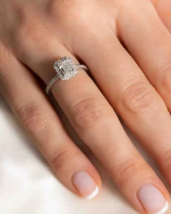 Best Diamantring emerald cut 1,00 carat Ringer