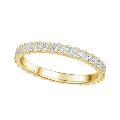 Hot Diamantring gult gull - Full Eternity Venice 1,00 ct Ringer