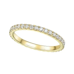 Outlet Diamantring gult gull - Full Eternity Venice 0,50 ct Ringer
