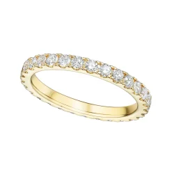 Best Diamantring gult gull - Full Eternity Venice 0,75 ct Ringer