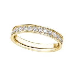 Sale Diamantring gult gull - Positano full 1,00 ct Ringer