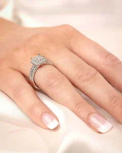 New Diamantring hvitt gull 1,40 ct W/SI Ringer