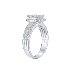 New Diamantring hvitt gull 1,40 ct W/SI Ringer