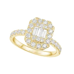 New Diamantring i gult gull 1,00 ct Ringer