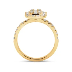New Diamantring i gult gull 1,00 ct Ringer