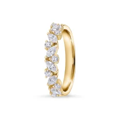 Online Diamantring i gult gull 0,67 ct Ringer